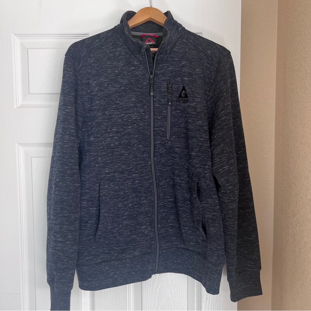 Gerry Full Zip Jacket Men’s Size Medium Blue Gray Outdoor Sports